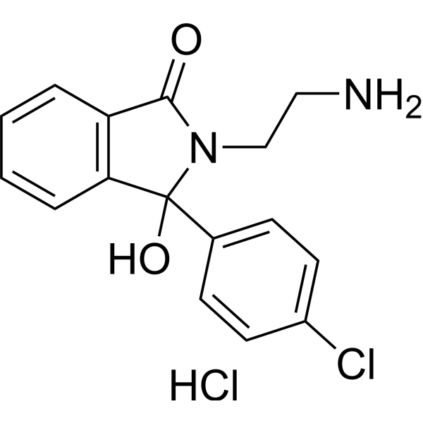 2-(2-Aminoethyl)-3-(4-chlorophenyl)-3-hydroxyisoindol-1-one hydrochloride 13473-53-5